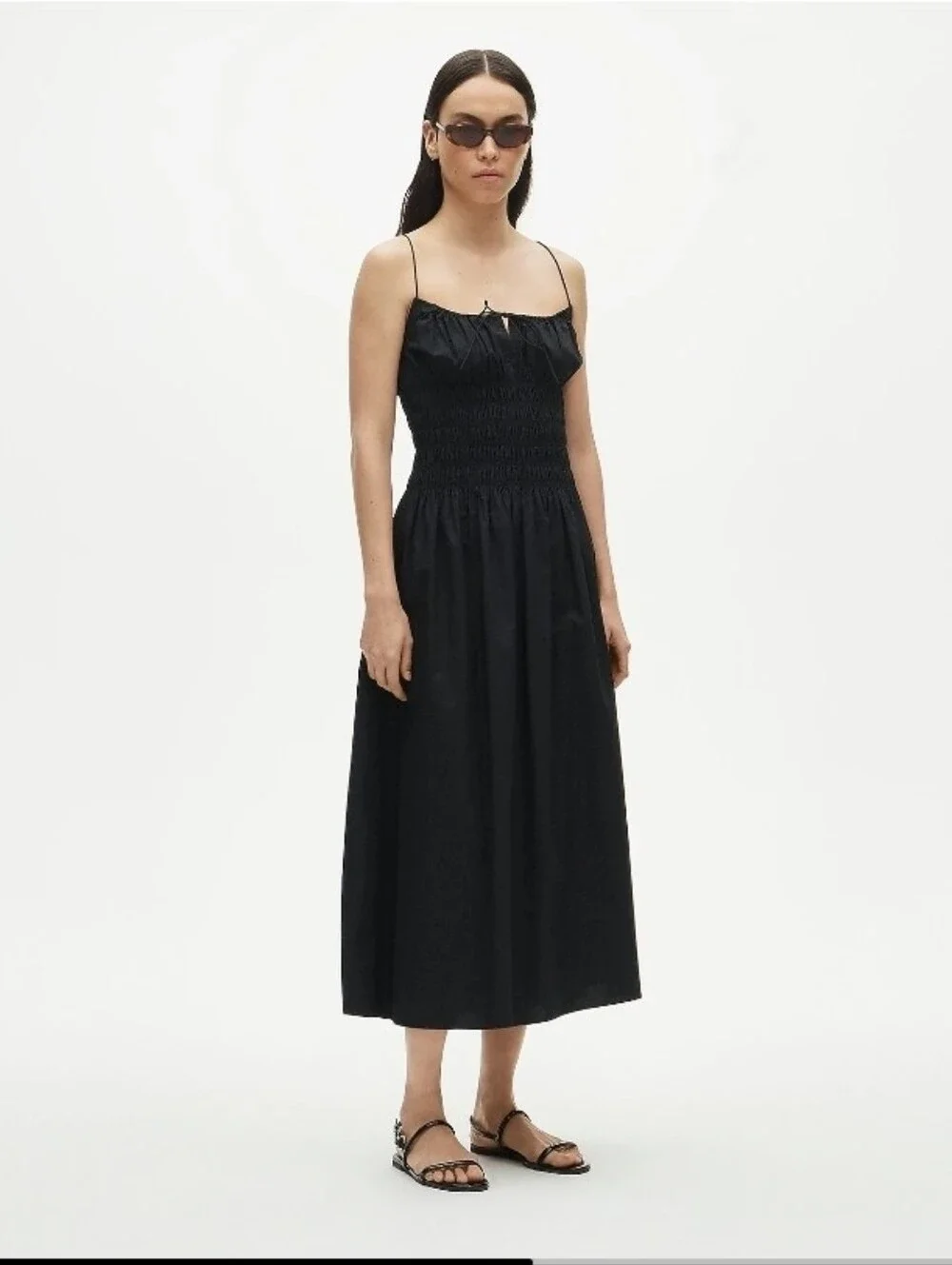 Nwt J. Crew Reverie Dress In Cotton Poplin  Black